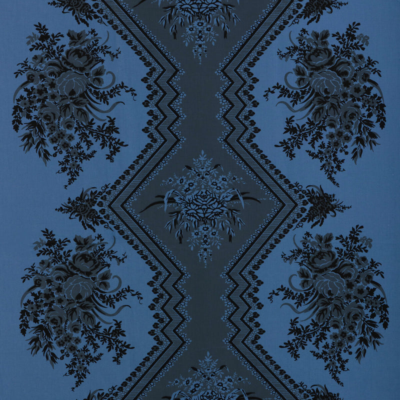 BRUNSCHWIG & FILS - COPPELIA PERCALE- BLUE - Fabric by the Yard BLUE