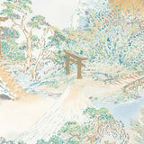 BRUNSCHWIG & FILS - MEIJI PRINT- AQUA - Fabric by the Yard