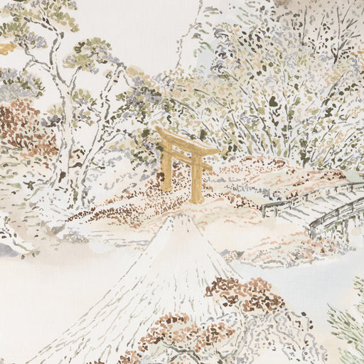 BRUNSCHWIG & FILS - MEIJI PRINT- NATURAL - Fabric by the Yard NATURAL