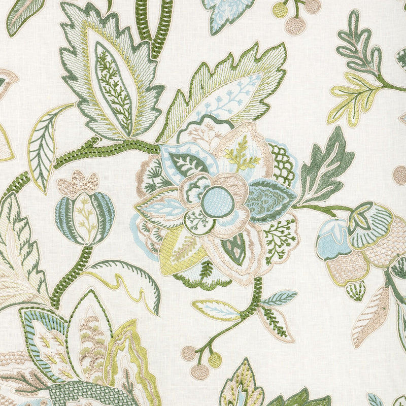 BRUNSCHWIG & FILS - SIERRE EMB- POOL - Fabric by the Yard POOL