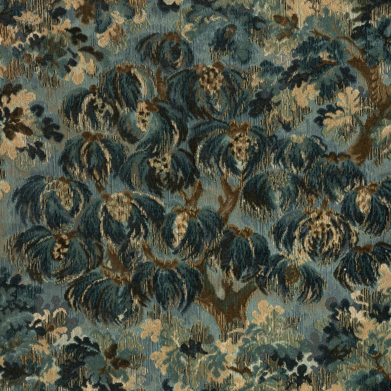 BRUNSCHWIG & FILS - MING VELVET- BLUE - Fabric by the Yard BLUE