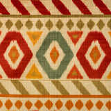 BRUNSCHWIG & FILS - UZBEK VELVET- GREEN/RED - Fabric by the Yard