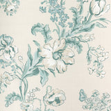 BRUNSCHWIG & FILS - MAINTENON PRINT- AQUA - Fabric by the Yard