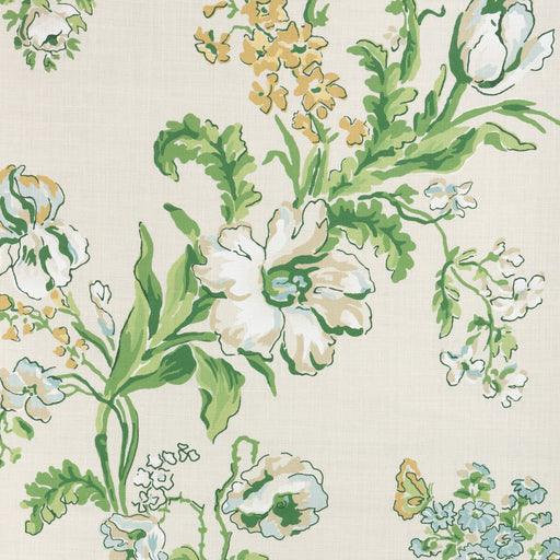 BRUNSCHWIG & FILS - MAINTENON PRINT- VERT/SOLEIL - Fabric by the Yard - 8025127_340