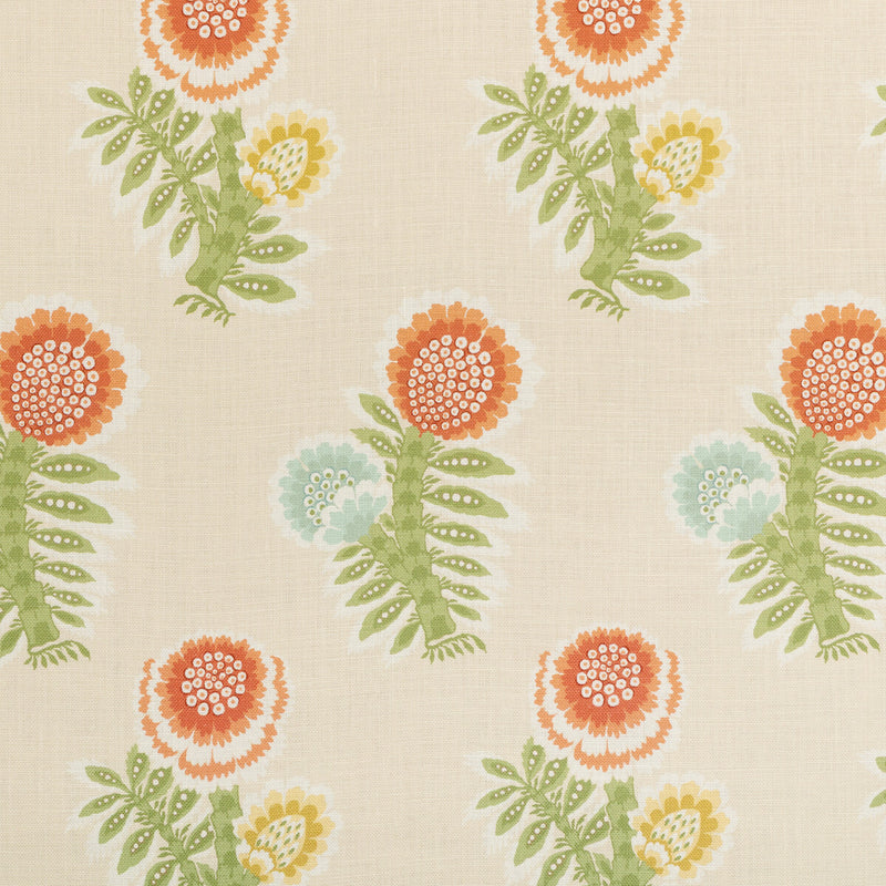 BRUNSCHWIG & FILS - KUMALY PRINT- TERRACOTTA - Fabric by the Yard - 8025132_24