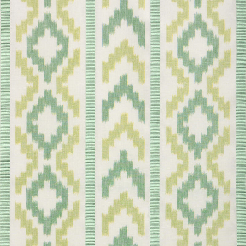 BRUNSCHWIG & FILS - SARLAT WARP PRINT- VERT - Fabric by the Yard - 8025135_33