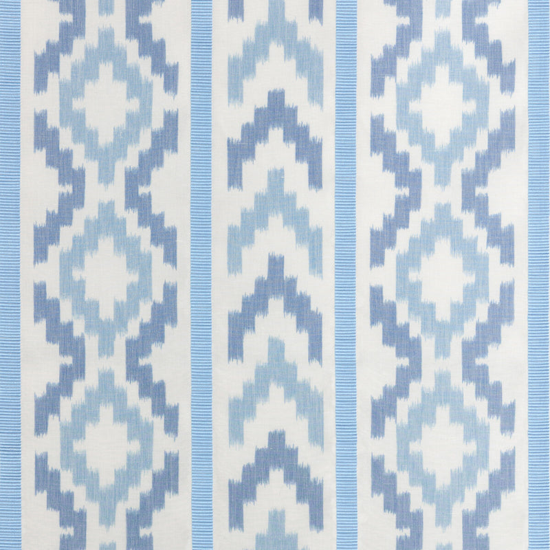 BRUNSCHWIG & FILS - SARLAT WARP PRINT- BLUE - Fabric by the Yard - 8025135_55