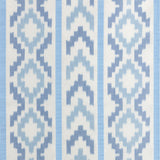 BRUNSCHWIG & FILS - SARLAT WARP PRINT- BLUE - Fabric by the Yard