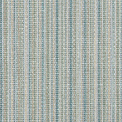 BRUNSCHWIG & FILS - CANTAL STRIPE - AQUA - Fabric By The YARD