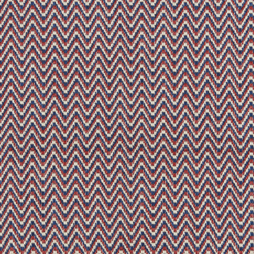 BRUNSCHWIG & FILS - LAUBINET WEAVE - RED/BLUE - Fabric By The YARD