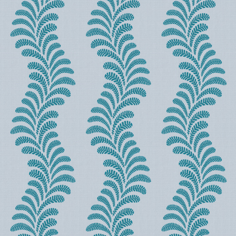 BRUNSCHWIG & FILS - VEZERE OUTDOOR - AQUA - Fabric By The YARD