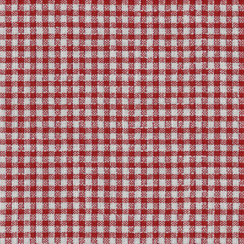 BRUNSCHWIG & FILS - VESONNE CHECK - RED - Fabric By The YARD