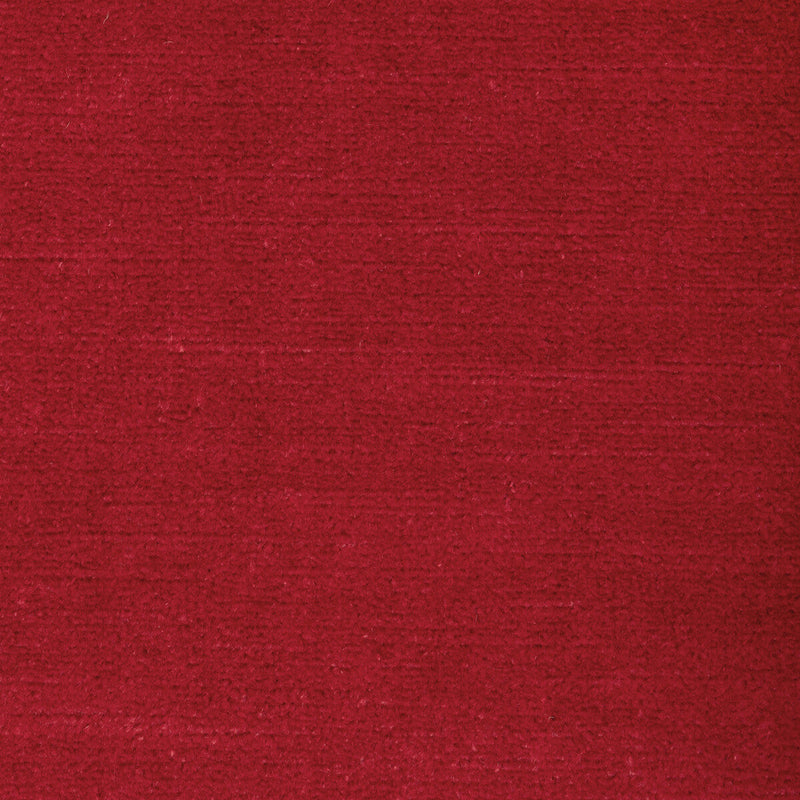 BRUNSCHWIG & FILS - CLUNY VELVET LINEN - RUBY - Fabric By The YARD