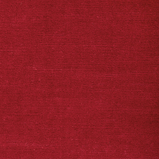BRUNSCHWIG & FILS - CLUNY VELVET LINEN - RUBY - Fabric By The YARD