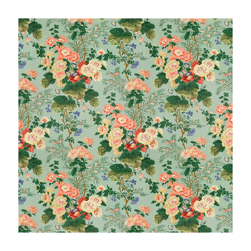 LEE JOFA - ALTHEA PRINT- CELADON - Fabric by the Yard CELADON
