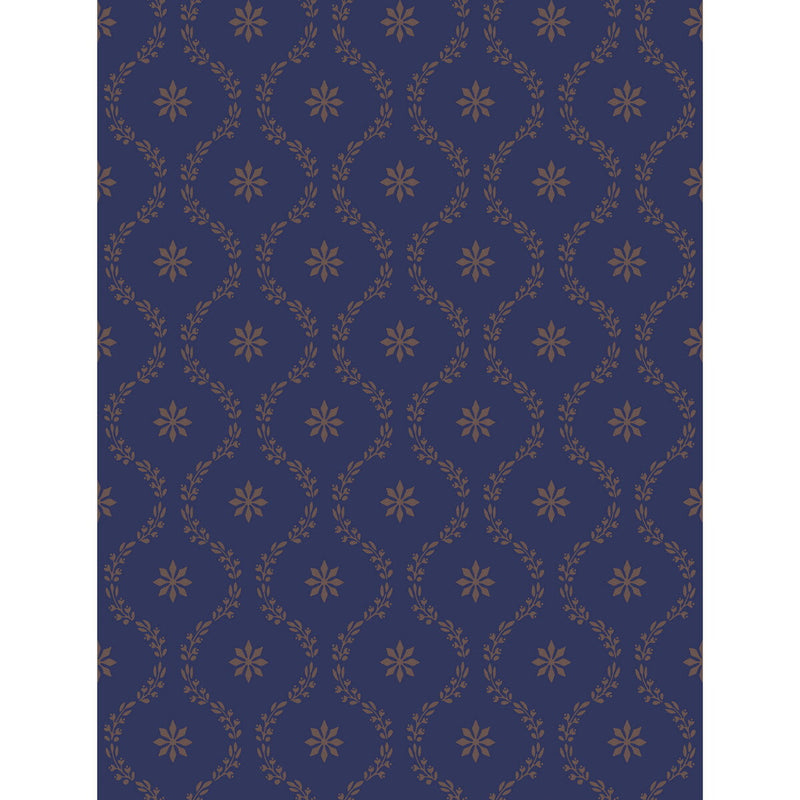 COLE & SON - CLANDON- NAVY - Wallcovering by the Roll NAVY