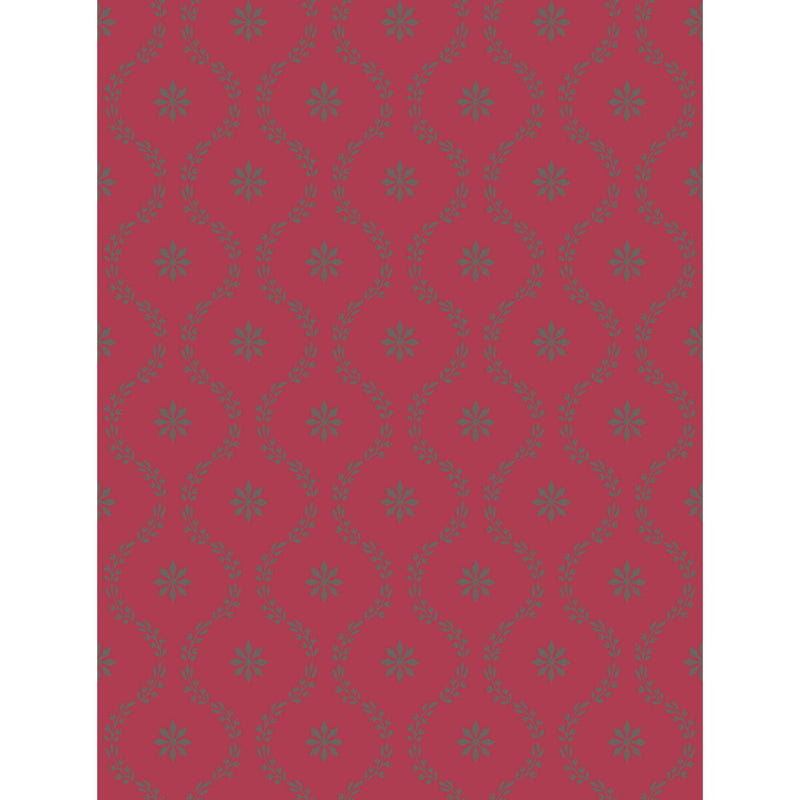 COLE & SON - CLANDON- ROUGE - Wallcovering by the Roll ROUGE