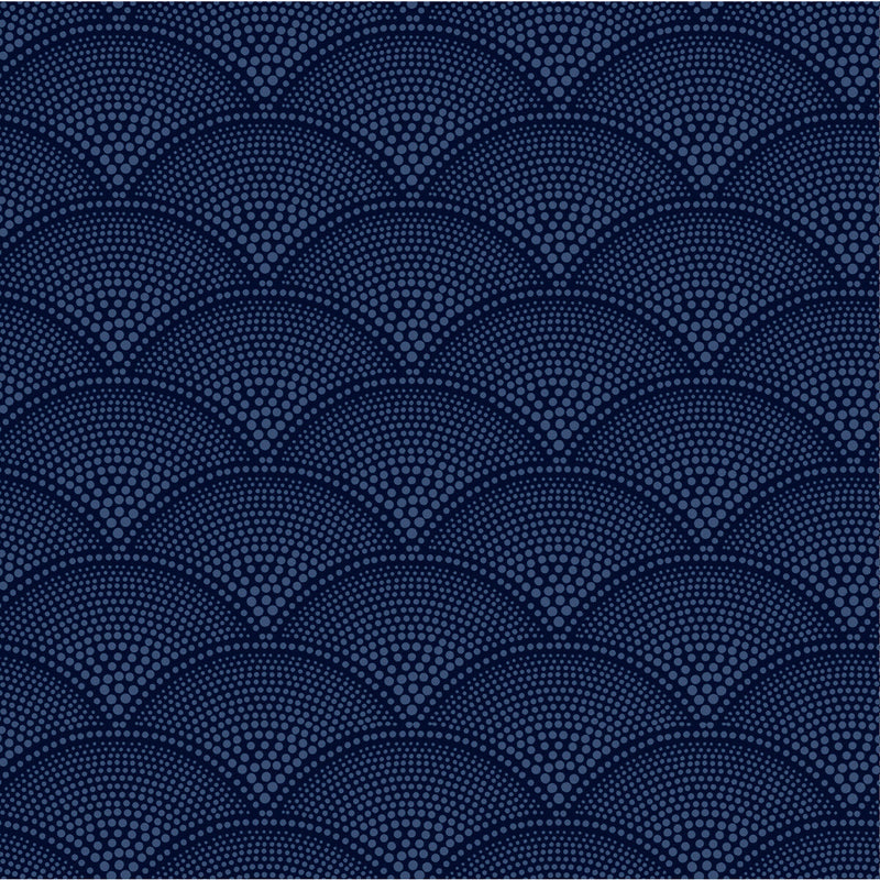 COLE & SON - FEATHER FAN- MIDNIGHT - Wallcovering by the Roll MIDNIGHT