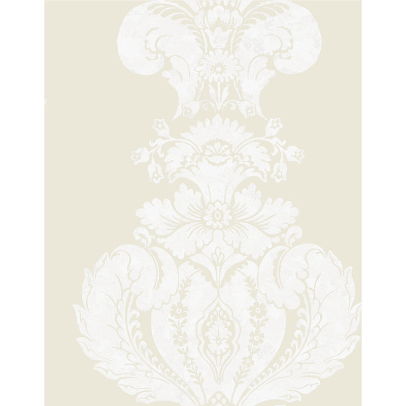 COLE & SON - BAUDELAIRE- WHITE AND IVORY - Wallcovering by the Roll WHITE AND IVORY