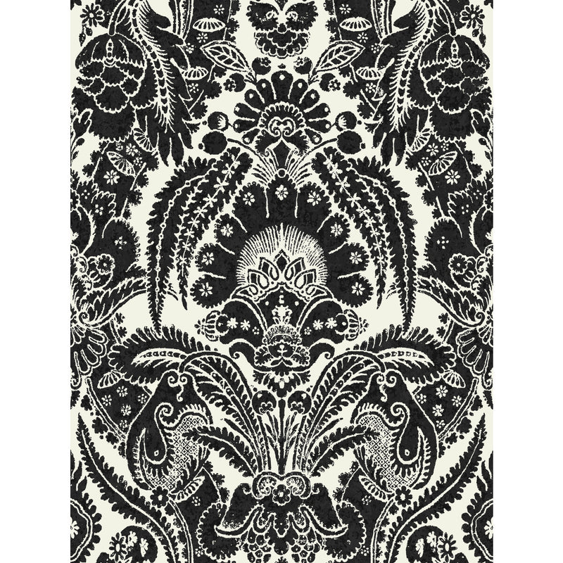 COLE & SON - CHATTERTON- BLACK AND WHITE - Wallcovering by the Roll BLACK AND WHITE