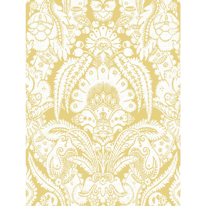 COLE & SON - CHATTERTON- FRENCH YELLOW AND IVORY - Wallcovering by the Roll FRENCH YELLOW AND IVORY