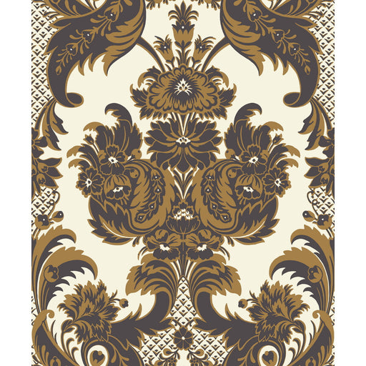 COLE & SON - WYNDHAM- BLACK & GOLD - Wallcovering by the Roll BLACK & GOLD