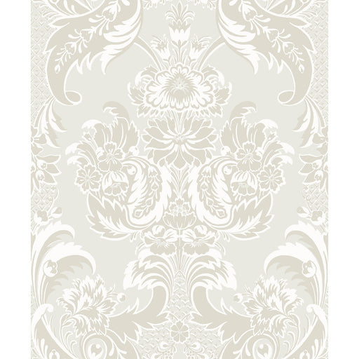 COLE & SON - WYNDHAM- WHITE AND PEARL - Wallcovering by the Roll WHITE AND PEARL