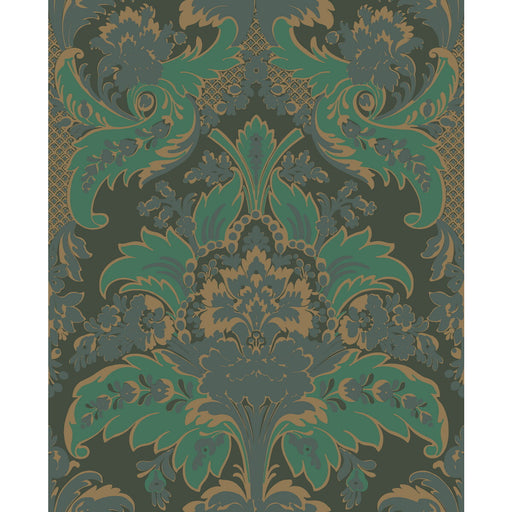 COLE & SON - ALDWYCH- GREEN AND GOLD - Wallcovering by the Roll GREEN AND GOLD