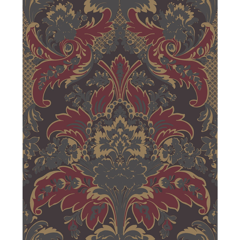 COLE & SON - ALDWYCH- RED AND GOLD - Wallcovering by the Roll RED AND GOLD
