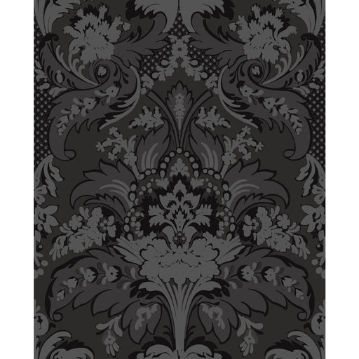 COLE & SON - ALDWYCH- BLACK AND GRAPHITE - Wallcovering by the Roll BLACK AND GRAPHITE