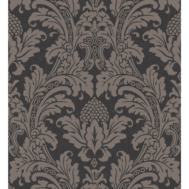 COLE & SON - BLAKE- BLACK AND GRAPHITE - Wallcovering by the Roll BLACK AND GRAPHITE