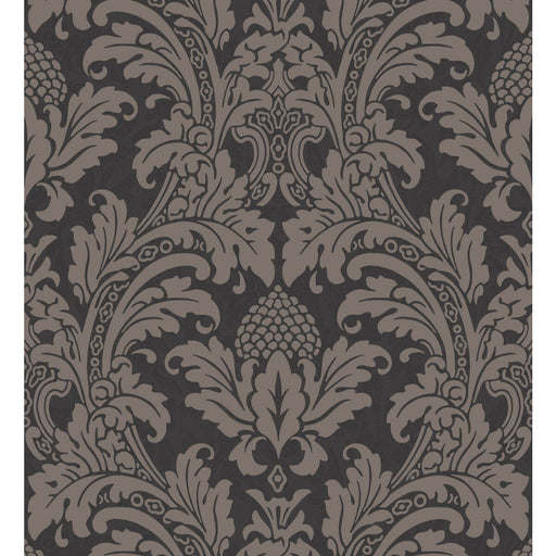 COLE & SON - BLAKE- BLACK AND GRAPHITE - Wallcovering by the Roll BLACK AND GRAPHITE