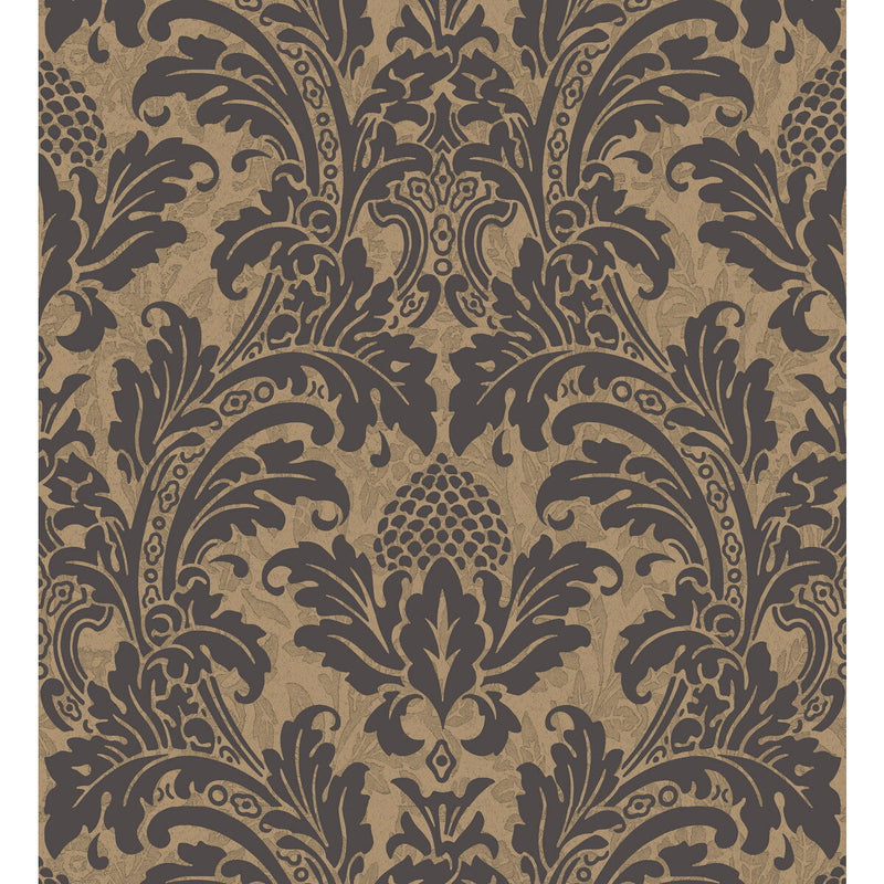 COLE & SON - BLAKE- BLACK AND GOLD - Wallcovering by the Roll BLACK AND GOLD