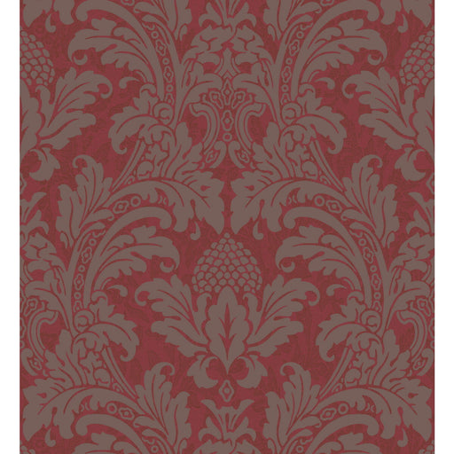 COLE & SON - BLAKE- RED AND SILVER - Wallcovering by the Roll RED AND SILVER