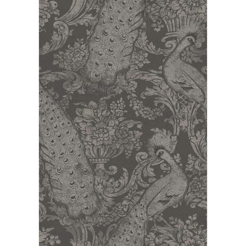 COLE & SON - BYRON- CHARCOAL AN SILVER - Wallcovering by the Roll CHARCOAL AN SILVER