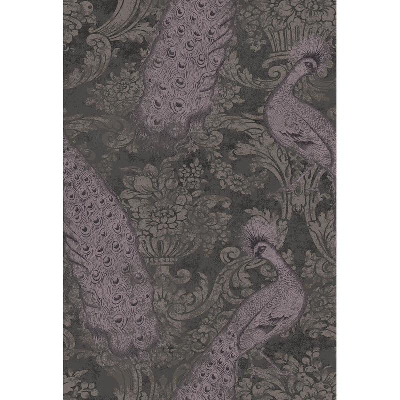 COLE & SON - BYRON- AMYTHEST AND CHARCOAL - Wallcovering by the Roll AMYTHEST AND CHARCOAL