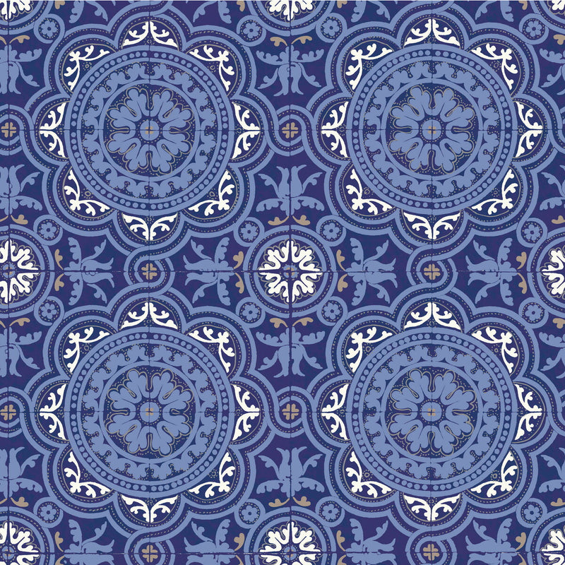 COLE & SON - PICCADILLY- BLUE - Wallcovering by the Roll BLUE