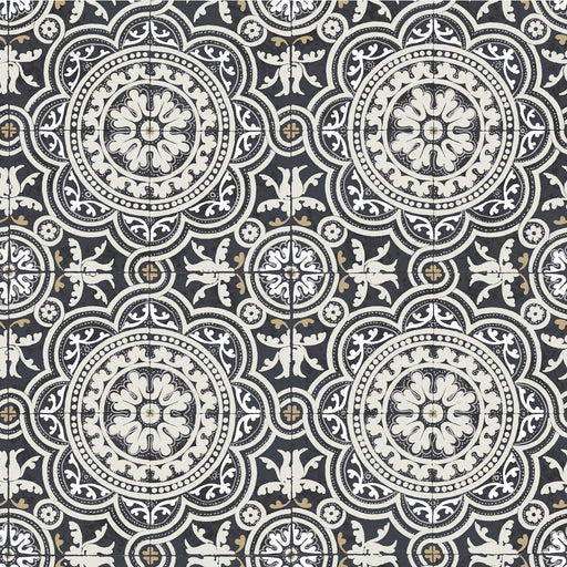 COLE & SON - PICCADILLY- BLACK AND WHITE - Wallcovering by the Roll BLACK AND WHITE