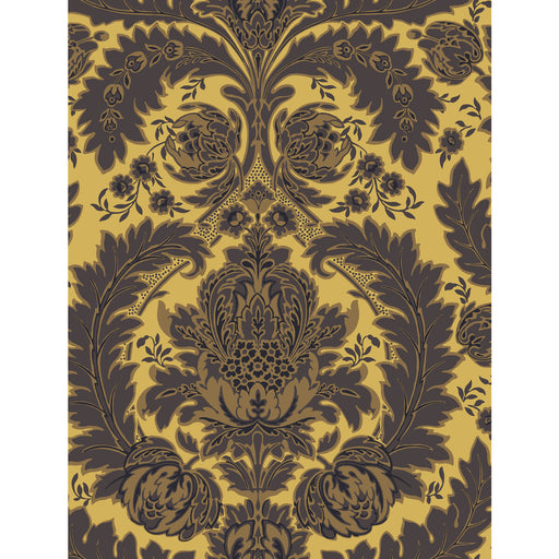 COLE & SON - COLERIDGE- YELLOW GOLD AND BLACK - Wallcovering by the Roll YELLOW GOLD AND BLACK