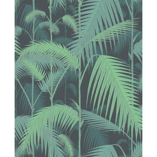 COLE & SON - PALM JUNGLE- GREEN/BLACK - Wallcovering by the Roll GREEN/BLACK