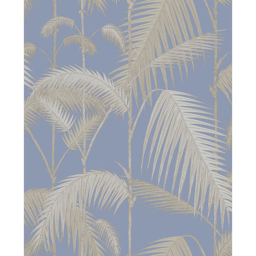 COLE & SON - PALM JUNGLE- STRAW & BLUE - Wallcovering by the Roll STRAW & BLUE