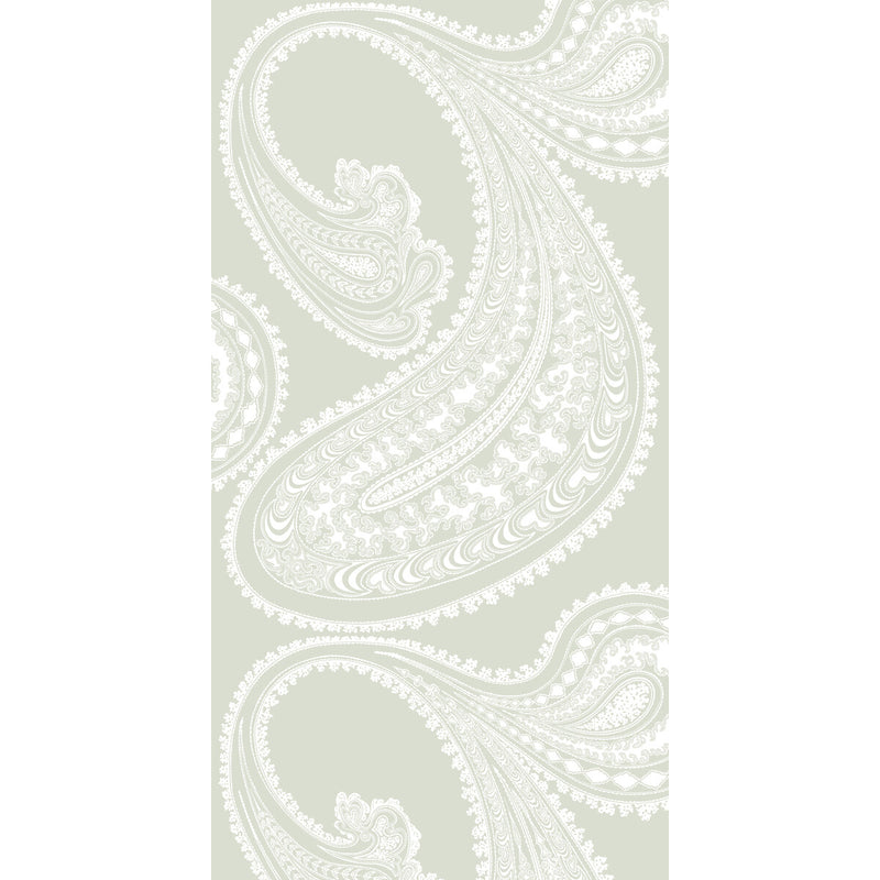 COLE & SON - RAJAPUR- WHITE/OLIVE - Wallcovering by the Roll WHITE/OLIVE