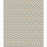 COLE & SON - HICKS HEXAGON- GOLD/TAUPE - Wallcovering by the Roll