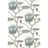 COLE & SON - SUMMER LILY- AQUA/WHITE - Wallcovering by the Roll
