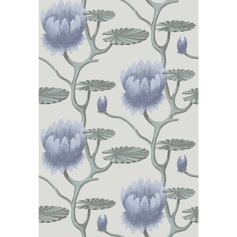COLE & SON - SUMMER LILY- BLU/AQ/PEARL - Wallcovering by the Roll BLU/AQ/PEARL