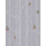 COLE & SON - WOODS & PEARS- SLATE/SILVER - Wallcovering by the Roll