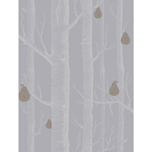 COLE & SON - WOODS & PEARS- SLATE/SILVER - Wallcovering by the Roll SLATE/SILVER