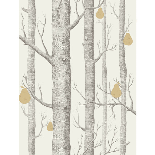 COLE & SON - WOODS & PEARS- CHARCL/LIN/GLD - Wallcovering by the Roll CHARCL/LIN/GLD