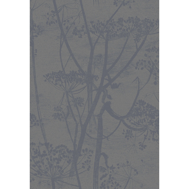 COLE & SON - COW PARSLEY- GILVER/BLACK - Wallcovering by the Roll GILVER/BLACK