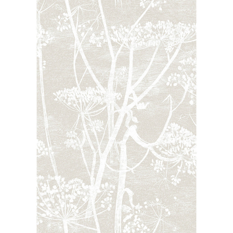 COLE & SON - COW PARSLEY- LINEN/WHITE - Wallcovering by the Roll LINEN/WHITE